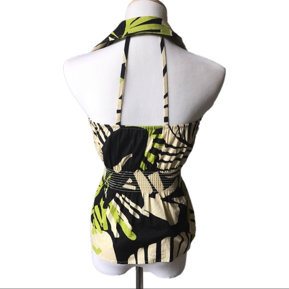 Rampage safari Halter button down top - Picture 2 of 5